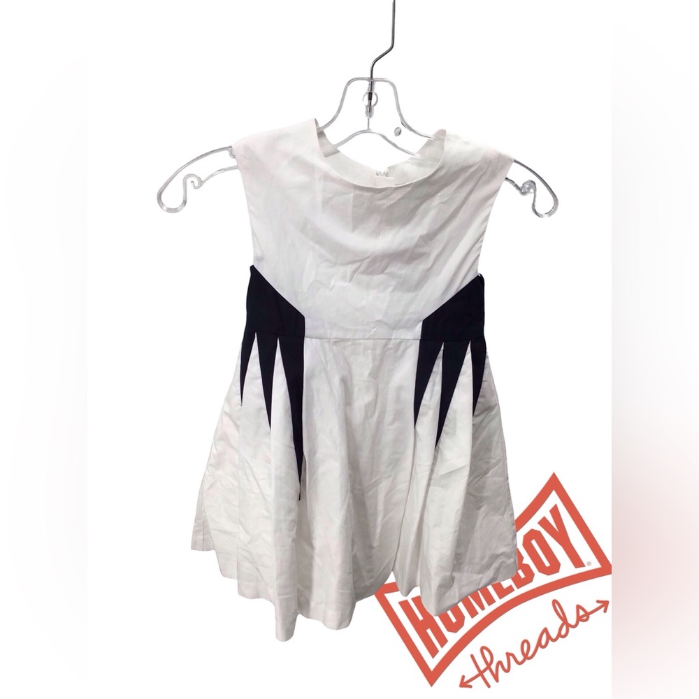 Jacadi Elegant White and Black Dress